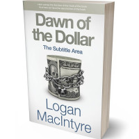 3D view of Premade Business Book Cover - Quill Gray