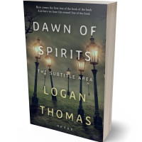 3D view of Premade Mystery & Thriller & Suspense Book Cover - Lunar Green