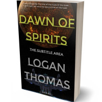 3D view of Premade Science Fiction Book Cover - Green Smoke