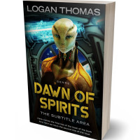 Tablet view of Husk #6213 - Premade Science Fiction Book Cover