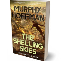 3D view of Premade Apocalyptica Book Cover - Metallic Bronze