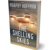 3D view of Premade Science Fiction Book Cover - Coffee