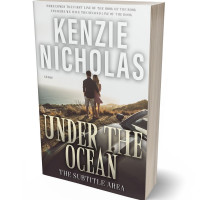 3D view of Premade Romance Book Cover - Taupe