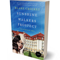 3D view of Premade Romance Book Cover - Cerulean Blue