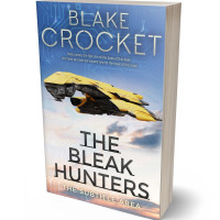 3D view of Premade Science Fiction Book Cover - East Bay