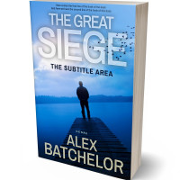 3D view of Premade Mystery & Thriller & Suspense Book Cover - Periwinkle Gray