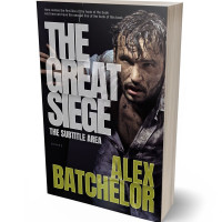 3D view of Premade Business Book Cover - Thunder