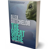 3D view of Premade Science Fiction Book Cover - Nevada