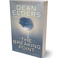 3D view of Premade Abstract Book Cover - Oslo Gray