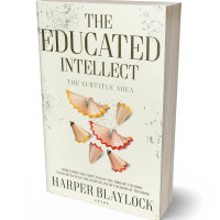 3D view of Premade Education Book Cover - Ecru White