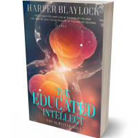 3D view of Premade Abstract Book Cover - Matrix