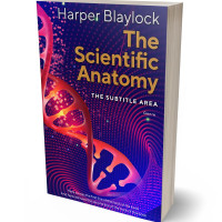 3D view of Premade Abstract Book Cover - Cabaret