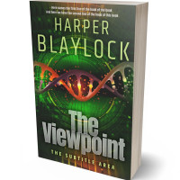 3D view of Premade Abstract Book Cover - Rangitoto