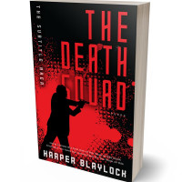 3D view of Premade Mystery & Thriller & Suspense Book Cover - Alizarin Crimson