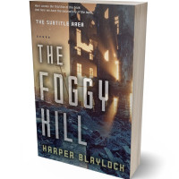 3D view of Premade Apocalyptica Book Cover - Ship Gray