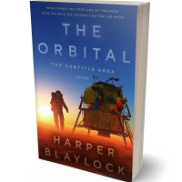 3D view of Premade Science Fiction Book Cover - St Tropaz