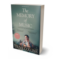 3D view of Premade Historical Book Cover - Blue Smoke