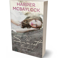 3D view of Premade Romance Book Cover - Americano