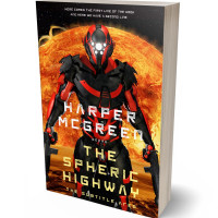 3D view of Premade Science Fiction Book Cover - Eclipse