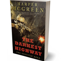 3D view of Premade Mystery & Thriller & Suspense Book Cover - Antique Brass