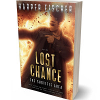 3D view of Premade Mystery & Thriller & Suspense Book Cover - Gold Sand