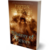 3D view of Premade Fantasy Book Cover - Sepia