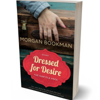 3D view of Premade Literary Fiction Book Cover - Chestnut Rose