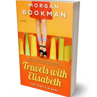 3D view of Premade Chick Lit Book Cover - Carrot Orange