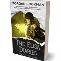 3D view of Premade Fantasy Book Cover - White Rock