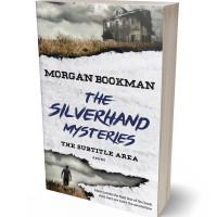 3D view of Premade Mystery & Thriller & Suspense Book Cover - Quill Gray