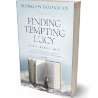 3D view of Premade Abstract Book Cover - Geyser