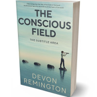 3D view of Premade Travel Book Cover - Powder Ash