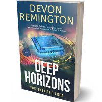 3D view of Premade Abstract Book Cover - Pickled Bluewood