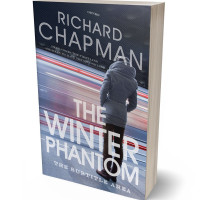 3D view of Premade Mystery & Thriller & Suspense Book Cover - Bright Gray