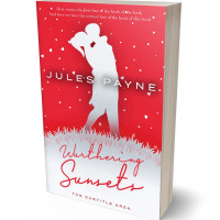 3D view of Premade Romance Book Cover - Alizarin Crimson