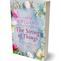 3D view of Premade Abstract Book Cover - Ghost