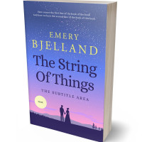 3D view of Premade Romance Book Cover - Blue Marguerite