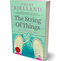 3D view of Premade Romance Book Cover - Vista Blue