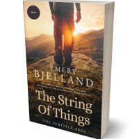 3D view of Premade Travel Book Cover - Gold Sand