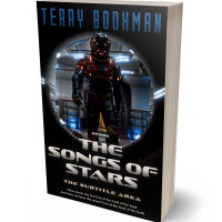 3D view of Premade Science Fiction Book Cover - Woodsmoke