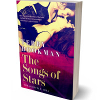 3D view of Premade Romance Book Cover - Gold Sand