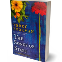 3D view of Premade Poetry Book Cover - Astronaut