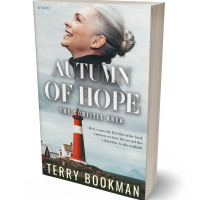 3D view of Premade Literary Fiction Book Cover - Pumice