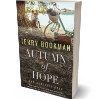 3D view of Premade Romance Book Cover - Taupe