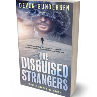 3D view of Premade Mystery & Thriller & Suspense Book Cover - French Gray