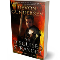 3D view of Premade Historical Book Cover - Raw Sienna