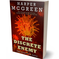 3D view of Premade Health & Mind & Body Book Cover - Rustic Red