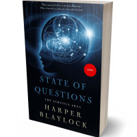 Tablet view of Ebony #8475 - Premade Abstract Book Cover