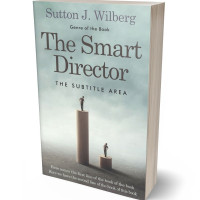 3D view of Premade Business Book Cover - Powder Ash