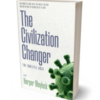 3D view of Premade Science & Nature Book Cover - Green White